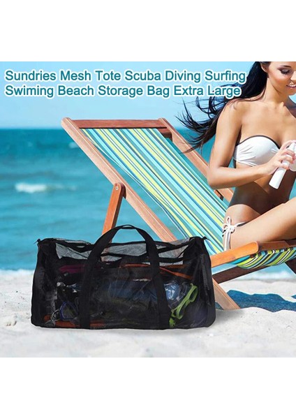 90X40X40CM Stili Taşınabilir Plaj Çantası Örgü Saklama Çantası Açık Parkı Tüplü Dalış Yüzme Oyuncaklar Çanta Havlu Giysi Organizatör Yüzme Saklama Çantası (Yurt Dışından) modelleri
