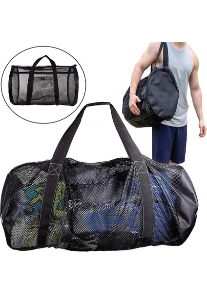 90X40X40CM Stili Taşınabilir Plaj Çantası Örgü Saklama Çantası Açık Parkı Tüplü Dalış Yüzme Oyuncaklar Çanta Havlu Giysi Organizatör Yüzme Saklama Çantası (Yurt Dışından) indirimleri