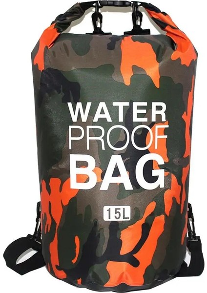 15L No.10 Stili Pvc Su Geçirmez Kuru Çanta 5l 10L 20L 30L Camo Açık Dalış Katlanabilir Erkek Kadın Plaj Yüzme Çantası Rafting Nehir Okyanus Sırt Çantası (Yurt Dışından) modelleri