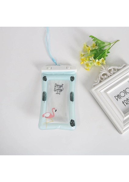 Turuncu Tarzı Su Geçirmez Yüzme Çantası Parmak Izi Kilidini Açma Karikatür Yüzen Hava Telefonu Çantası Açık Hava Dalış Plaj Su Torbası (Yurt Dışından) fırsatları