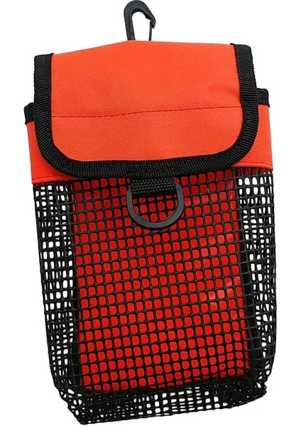 Turuncu Tarzı Taşınabilir Tüplü Dalış Makarası ve Smb Güvenlik Işareti Şamandıra Taşıyıcı Örgü Çanta ve Klips (Yurt Dışından)