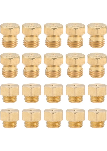 Et Propane Lpg Gas Pipe Water Heater Dıy Burner Parts Brass Jet Nozzles (M6X X10 + M5X X10) (Yurt Dışından)
