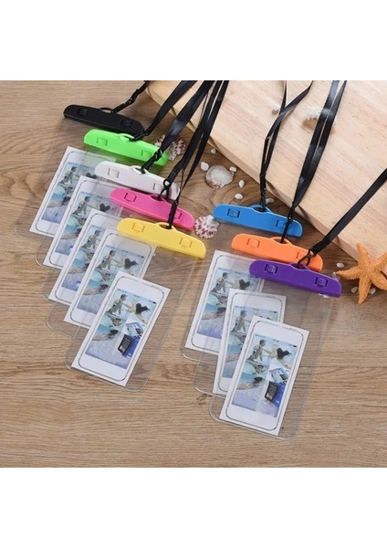 B Turuncu Tarzı Kayışlı Floresan Mühürlenebilir Su Geçirmez Yüzme Çantaları Şeffaf Pvc Kuru Kılıfı Koruyun 3.5-Mart Telefon Plaj Çantası (Yurt Dışından)