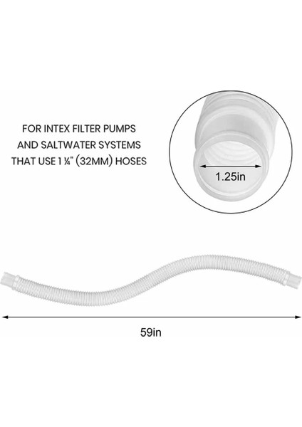 Sarı Stil Yüzme Havuzu Yedek Hortum Pompası Küvet Pompa Hortumu Filtre Pompası Sızdırmaz Dayanıklı, Intex Için Metal Kelepçe Yedek Aksesuar (Yurt Dışından) indirimleri