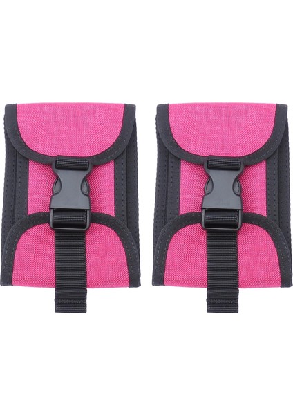 Pembe Tarzı 2 Adet Dalış Ağırlığı Cep Scuba Tech Dalış 5lb Ağırlık Tutucu Çanta, Qr Toka Arka Plakadonutweight Kemer Montaj Kılıfı Çanta (Yurt Dışından)