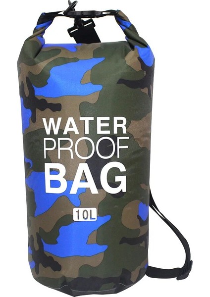 10L No.9 Stili Pvc Su Geçirmez Kuru Çanta 5l 10L 20L 30L Camo Açık Dalış Katlanabilir Erkek Kadın Plaj Yüzme Çantası Rafting Nehir Okyanus Sırt Çantası (Yurt Dışından)
