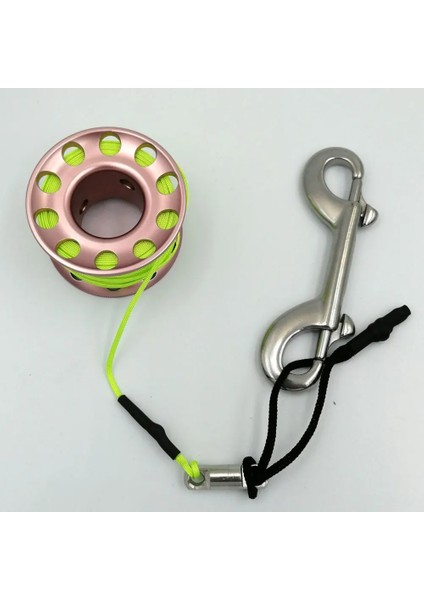 Altın 15M Yeşil Çizgi Stili Uba Dalış Makarası Parmak Makarası Cıvata Yaylı Kanca Alüminyum Alaşımsız Dalış Parmak Makarası Dalış Makarası (Yurt Dışından)