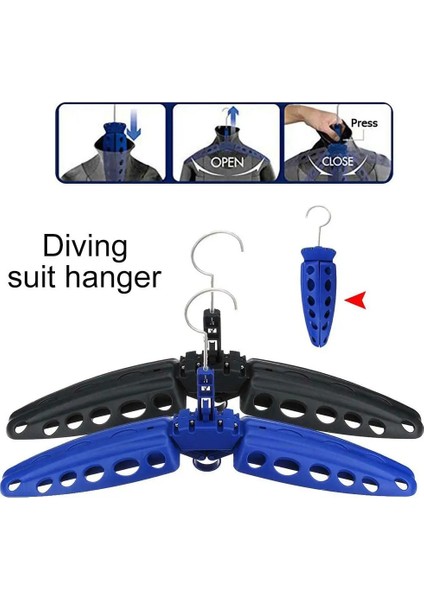 Chaoduo Shop Siyah Stil Şnorkel Dalış Için Çok Amaçlı Katlanabilir Askı Standı Sörf Dalgıç Elbisesi Drysuit Ev Kullanımı Için Açık Spor Aksesuarları (Yurt Dışından)