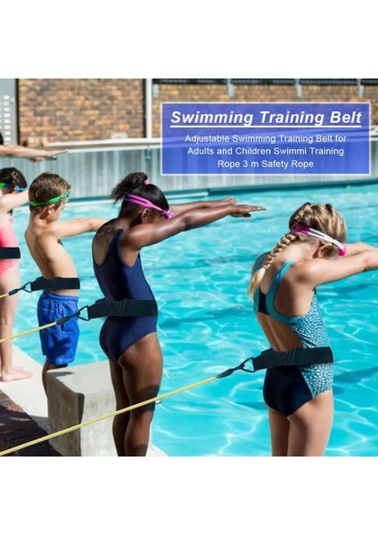 Sarı Stil Ayarlanabilir Yüzmek Eğitim Direnç Kemer Yüzme Yetişkin Çocuklar Için Bungee Egzersiz Tasma Örgü Cep Güvenlik Yüzme Havuzu Araçları (Yurt Dışından) fırsatları