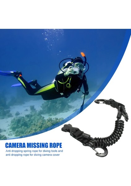 Tüplü Dalış Kamera Anti-Kayıp Yaylı Bobin Ipi Sualtı Spiral Halat Kamera Su Sporları Aksesuarları (Yurt Dışından) modelleri