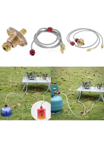 B Tarzı Propan Gaz Tankı Dolum Adaptörü G Bidon Hortumu Çift Bağlantı Hortumu 2 Soba Için Açık Havada Pişirme Için Fırın (Yurt Dışından) indirimleri