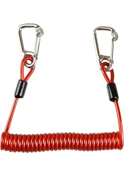 Açık Sarı Stil Scuba Diving 316 Anti-Kayıp Spiral Yay Bobin Ipi Tek Hızlı Açılır Tokalı Dalış Kargo ile Güvenlik Acil Durum Aleti (Yurt Dışından)