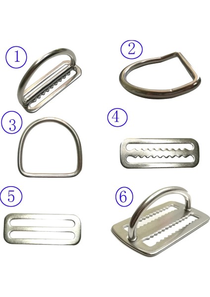 Type5 1pc Stili 2 "paslanmaz Çelik Tüplü Dalış Ağırlık Kemeri Slayt Bekçisi D Halkası Dokuma Koşum Kemeri Tutucu Stoper Serbest Dalış Bcd Aksesuarları (Yurt Dışından) fiyatları