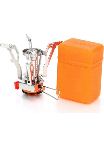 Turuncu Tarzı Rüzgar Geçirmez Açık Gaz Brülörü Kamp Sobası Çakmak Turist Ekipmanları Mutfak Silindir Propan Grill (Yurt Dışından)