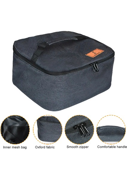 Siyah Stil Kamp Tencere Çanta Taşınabilir Su Geçirmez Pot Soba Depolama Gaz Tankı Çanta Kamp Yürüyüş Için Açık Sofra Organizatör (Yurt Dışından) modelleri