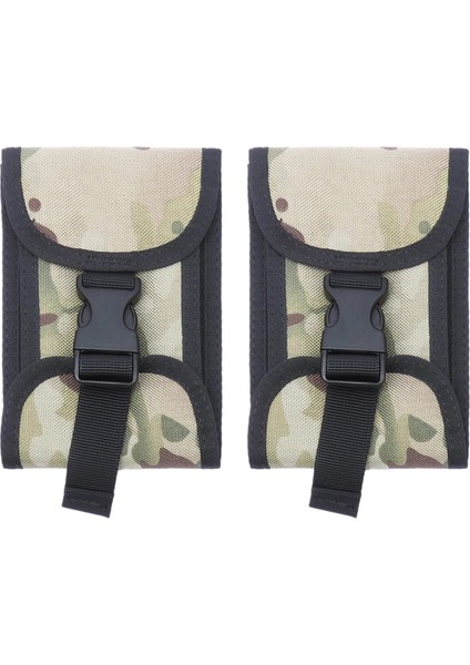 Sarı Kamuflaj Stili 2 Adet Dalış Ağırlığı Cep Scuba Tech Dalış 5lb Ağırlık Tutucu Çanta, Qr Toka Arka Plakadonutweight Kemer Montaj Kılıfı Çanta (Yurt Dışından)
