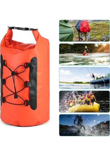 Altın Rengi Stili Su Geçirmez Açık Sırt Çantası Kuru Çanta Yüzme Çantası Rulo Üst Kuru Çuval Kuru Sırt Çantası Su Yüzen Çanta Teknecilik Balıkçılık Sörf Için (Yurt Dışından) indirimleri