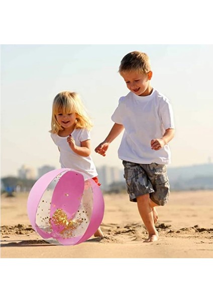 No.3 Tarzı Açık Şişme Plaj Topu Yaz Su Oyunu Parti Havuz Oyuncakları Çocuk Oyuncakları Glitter Konfeti Plaj Topu Aksesuarları Su Sporları (Yurt Dışından) fırsatları