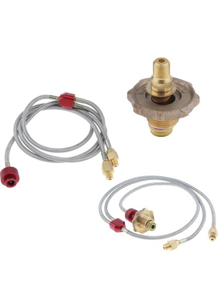 Bir Stil Propan Gaz Tankı Dolum Adaptörü G Bidon Hortumu Çift Bağlantı Hortumu 2 Soba Için Açık Havada Pişirme Için Fırın (Yurt Dışından) fiyatları