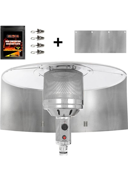 Siyah Stil 1 Takım Veranda Isıtıcı Yansıtıcı Açık Isıtıcı Reflektör Kaput Veranda Açık Isıtıcı Propan ve Doğal Gaz Katlanır Açık Isıtıcı (Yurt Dışından) fiyatları