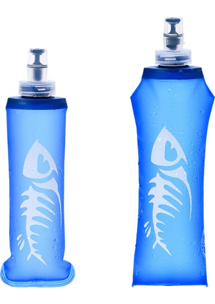 250ML Tarzı 250ML 500ML Katlanabilir Tpu Su Şişesi Su Isıtıcısı Seyahat Spor Kamp Yürüyüş Yürüyüş Koşu Maratonu Yumuşak Su Torbası (Yurt Dışından)