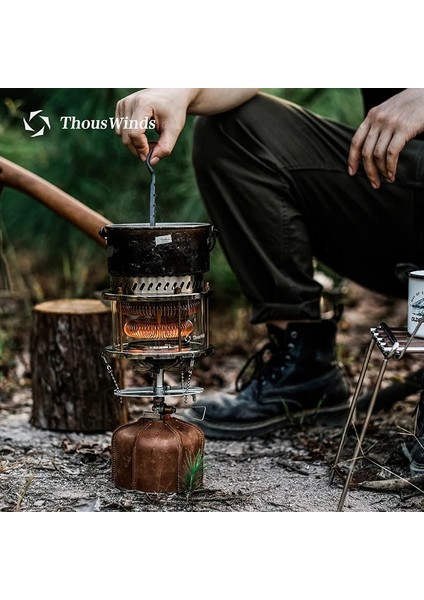 TW-HL02 Stili Thous Winds Firewheel Isıtıcı Açık Kamp Gaz Sobası Isıtma Isıtıcı Sadece Cam Abajur Lamba Şekli (Yurt Dışından) modelleri