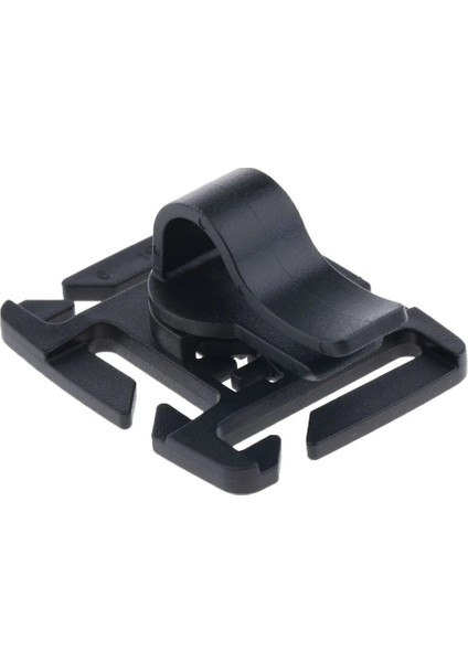 Siyah Stil Açık Hidrasyon Paketi Su Mesane Içme Tüpü Molle Dokuma Klip Tutucu Plastik Çap (Yurt Dışından)