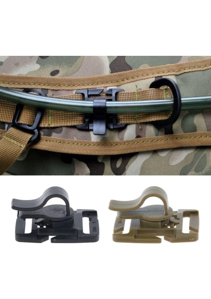 Siyah Stil Açık Hidrasyon Paketi Su Mesane Içme Tüpü Molle Dokuma Klip Tutucu Plastik Çap (Yurt Dışından) fiyatları