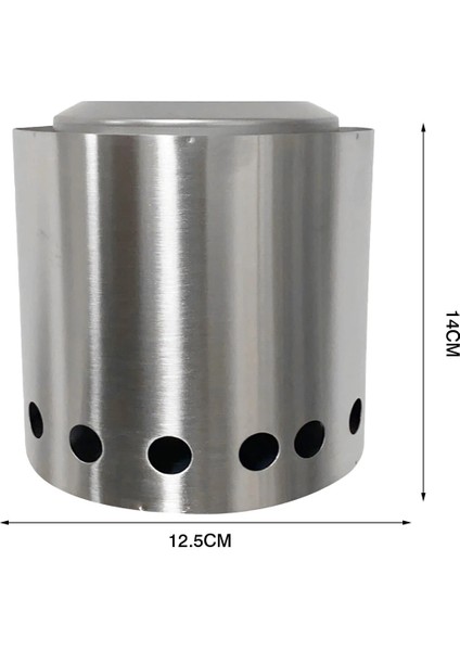 Mini Açık Kamp Ekipmanları Sınır Ötesi Rüzgar Geçirmez Odun Sobası Açık Ayrılabilir Fırın Gaz Brülörü Kamp Sobası (Yurt Dışından) modelleri