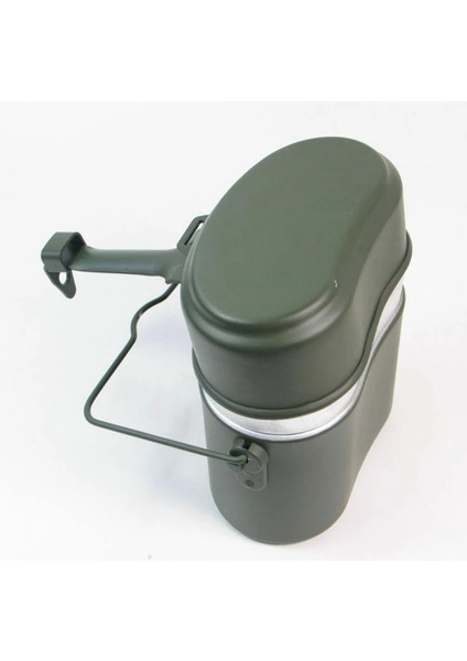 Taşınabilir Kamp Mess Kitleri Yürüyüş Tencere Ordu Mess Kiti Askeri Aşçı Yürüyüş Bisiklet Sırt Çantası Için Üç Parçalı Bento Öğle Yemeği Kutusu (Yurt Dışından)