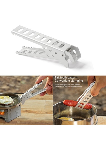 Klip Stili Pişirme Kamp Pişirme Malzemeleri Alüminyum Alaşımlı Barbekü Kelepçe Soba Sıcak Tava Pişirme Klipsi Açık Kamp Sobası Yürüyüş Çatal Aksesuarları (Yurt Dışından) fiyatları