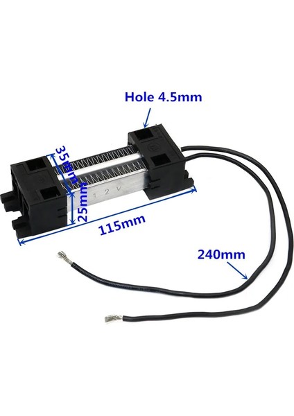 V 100W Isıtma Elemanı Radyatör Havalandırma Termostatı Ptc Isıtıcı Elektrikli Isıtma Katı ve Gaz Yüzey Yalıtımı (Yurt Dışından)