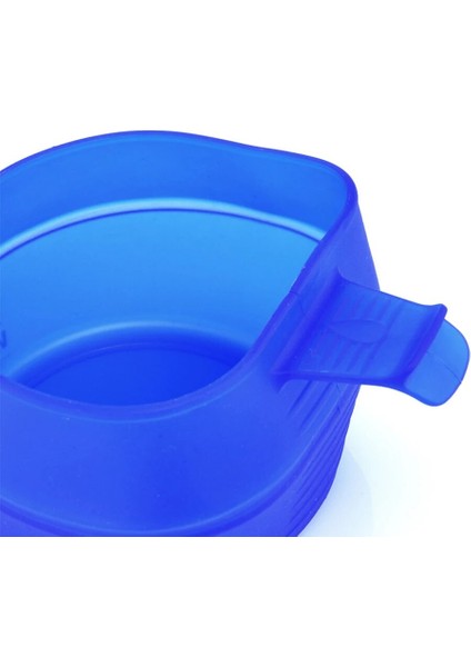 Fincan Tarzı Widesea Sofra Kamp Için 250ML Yumuşak Katlanabilir Bardak Kamp Ekipmanları Taşınabilir Kolu Açık Cep Kase Turizm Yürüyüş (Yurt Dışından)