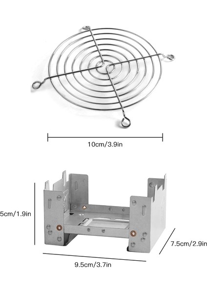 Chaoduo Shop Portable Camping Alcohol Stove Burner Solid Alcohol Fuel Folding Stove Outdoor Mrit Cooking Cookout Bbq Wax Stove (Yurt Dışından)