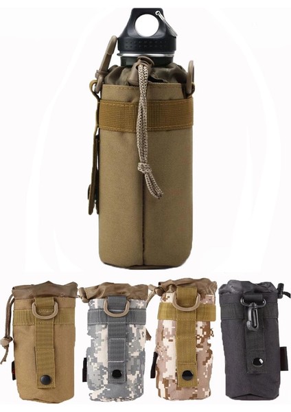 Akudigital Stil Açık Taktik 500ML Su Isıtıcısı Çanta Molle Su Şişesi Kılıfı Askeri Kamp Yürüyüş Balıkçılık Seyahat Hayatta Kalma Kitleri Ordu Fan Çantaları (Yurt Dışından)