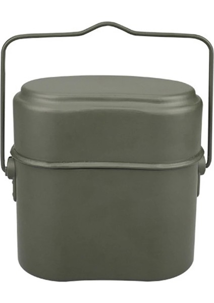 Taşınabilir Kamp Mess Kitleri Yürüyüş Tencere Ordu Mess Kiti Askeri Aşçı Yürüyüş Bisiklet Sırt Çantası Için Üç Parçalı Bento Öğle Yemeği Kutusu (Yurt Dışından) fiyatları