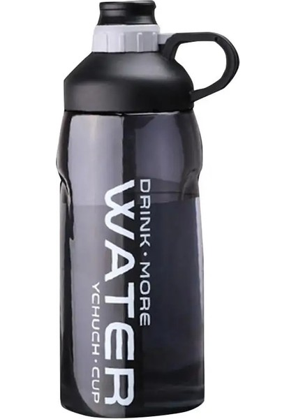 Siyah Stil Taşınabilir L Eak-Proof Spor Su Şişesi Açık Tur Bisiklet Sporları Içme Plastik Su Şişeleri Eğitim Kupası (Yurt Dışından)