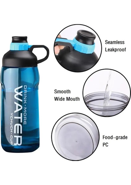 Siyah Stil Taşınabilir L Eak-Proof Spor Su Şişesi Açık Tur Bisiklet Sporları Içme Plastik Su Şişeleri Eğitim Kupası (Yurt Dışından) fiyatları