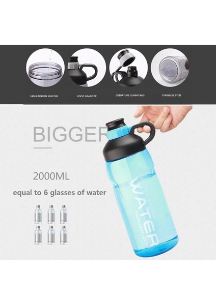 Siyah Stil Taşınabilir L Eak-Proof Spor Su Şişesi Açık Tur Bisiklet Sporları Içme Plastik Su Şişeleri Eğitim Kupası (Yurt Dışından) fırsatları