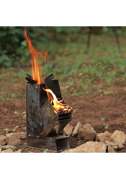 2 Yalıtım Levhası Stili Kamp Sobası Katlanabilir Odun Yanması Paslanmaz Çelik Roket Sobası Boşaltma Taşınabilir Roket Sobası Açık Odun Ateşi Sobası Ateşleme (Yurt Dışından) indirimleri
