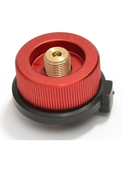 Kırmızı Stil Açık Kamp Gaz Sobası Adaptörü Taşınabilir Propan Brülör Dönüştürücü Silindir Teneke Kutu Adaptörü Gaz Tankı Gaz Ocağı Konektörü (Yurt Dışından)