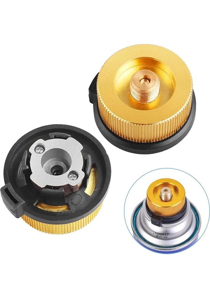 Kırmızı Stil Açık Kamp Gaz Sobası Adaptörü Taşınabilir Propan Brülör Dönüştürücü Silindir Teneke Kutu Adaptörü Gaz Tankı Gaz Ocağı Konektörü (Yurt Dışından) fırsatları