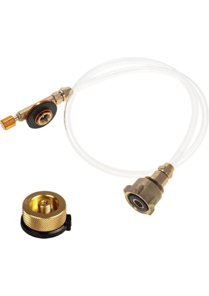 Stil 2 Stil Adaptör Hortum Adaptörü Brülör Gaz Sobası Kamp Sobası Propan Dolum Adaptörü Brülör Lpg Düz Silindir Tank Çoğaltıcı Şişe Adaptörü (Yurt Dışından)