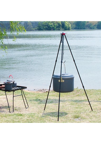 Siyah Stil Sundıck Kamp Tencere Tripod Yangın Için Tencere Tripod Asılı Tencere Kamp Ekipmanları Ayrılabilir Stand Kamp Malzemeleri (Yurt Dışından) fiyatları