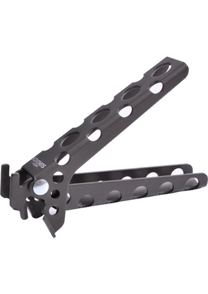 Siyah Stil Alüminyum Tencere Kelepçesi Tava Işleyici Pot Kaldırıcı Pişirme Tutucu Kamp Tencere Bulaşıklık (Yurt Dışından)