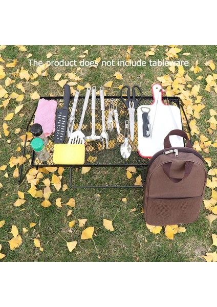 Ordu Yeşili Tarzı 36X20.5X 6cm Açık Kamp Tencere Konteyner Çanta Taşınabilir Sofra Mutfak Pişirme Gereçleri Organizatör Seyahat Barbekü Saklama Çantası (Yurt Dışından) fiyatları