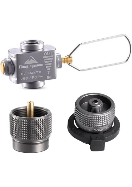 Set3 Stili Açık Gaz Adaptörü Tripod Bütan Teneke Kutu Adaptörü Katlanabilir Gaz Sobası Konektörü Gaz Lambası Tank Standı Kamp Ekipmanları (Yurt Dışından)