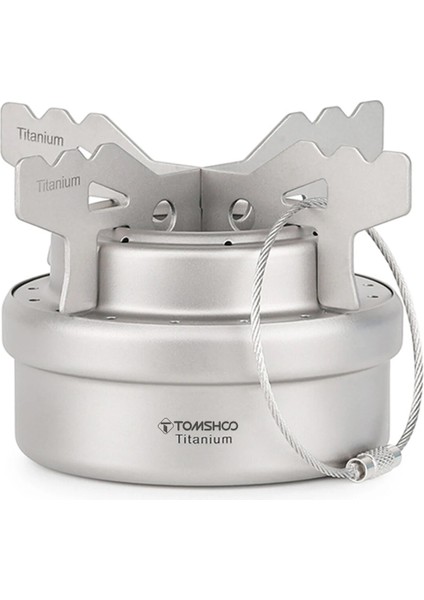 Soba Rafı 3 Tarzı Tomshoo Taşınabilir Mini Titanyum Alkollü Soba Kapaklı Çapraz Soba Standı Raf Outd Alkollü Soba Brülör Kamp Sobası (Yurt Dışından)