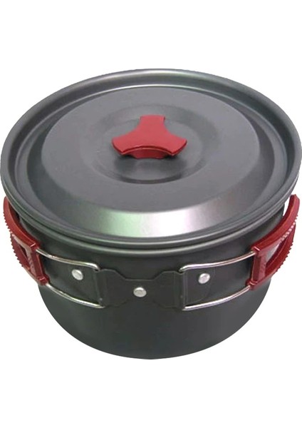 3l 19*11CM Alüminyum Alaşımlı Açık Kamp Pot Kamp Tencere Yemekleri Taşınabilir Tek Tava Pot Açık Sofra Yürüyüş (Yurt Dışından) modelleri