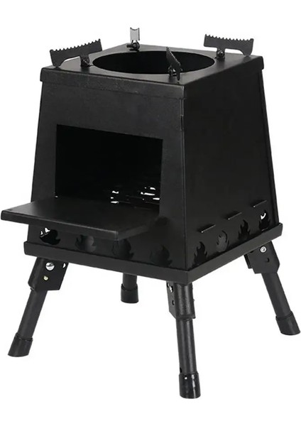 Siyah Stil 22*22*19 cm Kamp Sobası Taşınabilir Katlanabilir Odun Sobası Açık Yürüyüş Seyahat Pişirme Ekipmanları Için Gerilebilir Aracı (Yurt Dışından) fırsatları